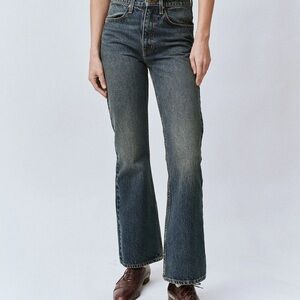 THE GREAT. Dark Blue Flare Jeans